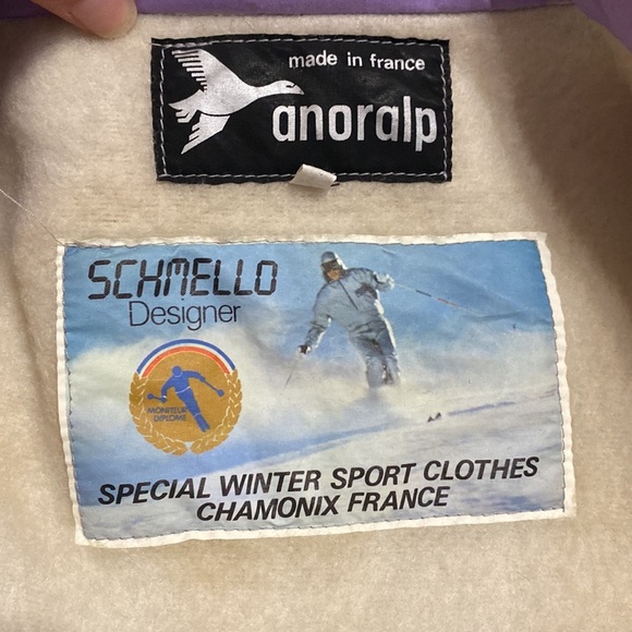 VTG Anoralp Schmello Designer Size 8 Purple Skiwear France Snow Suit - Picture 9 of 14